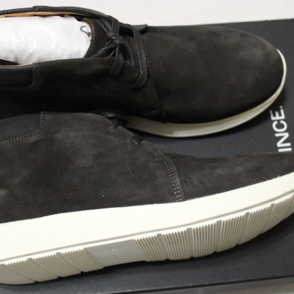 VINCE MEN\'S MARCUS GRAPHITE SUEDE LACE UP SNEAKERS main image 3